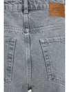 rigid denim cuffed jeans