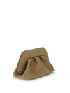 bios suede clutch bag