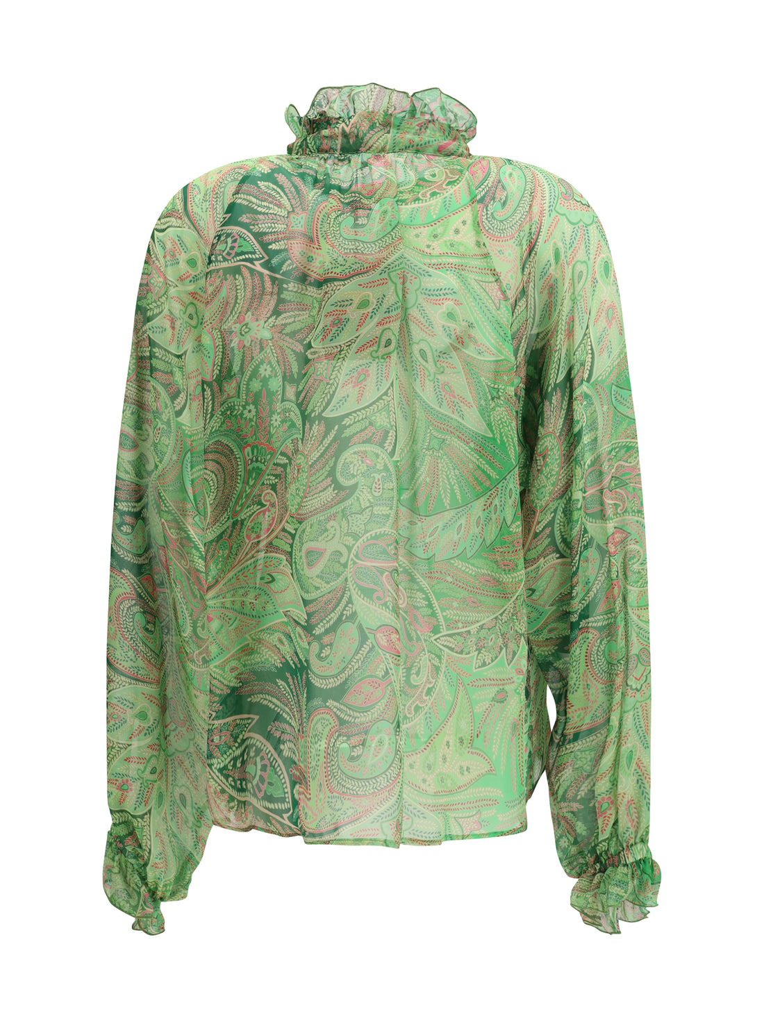 ETRO 40 paisley ruffled shirt