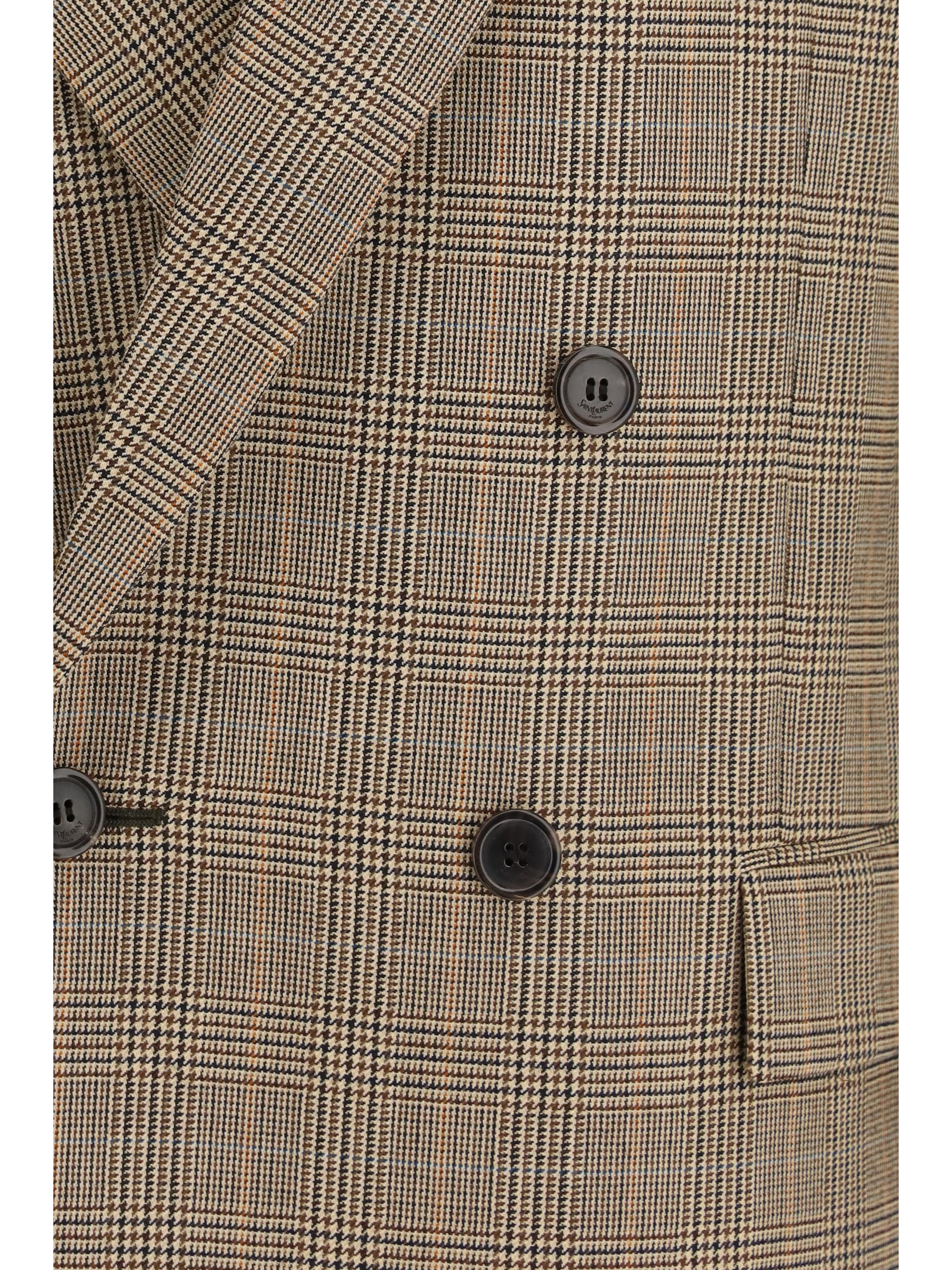 prince of wales houndstooth wool blazer