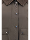 down jacket with wool sleeves