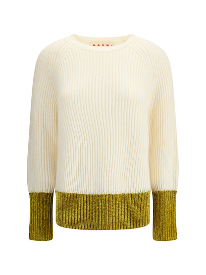 MARNI 40 color block wool sweater