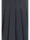pleated mini skirt