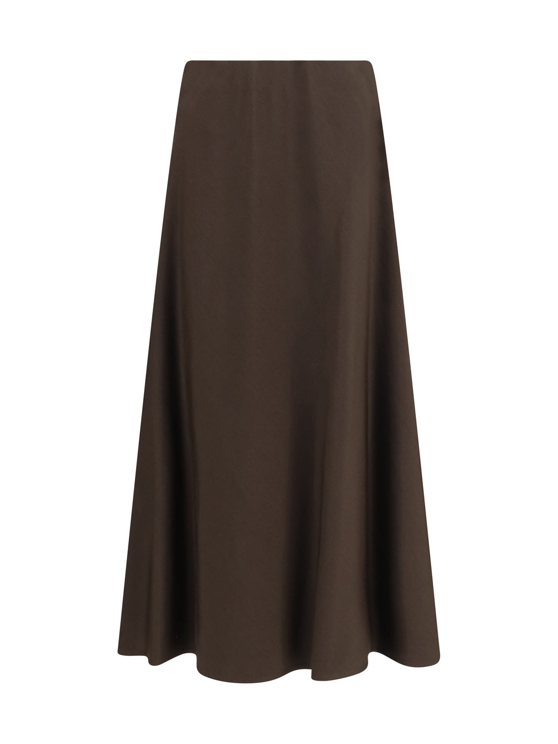 BRUNELLO CUCINELLI 42 flute virgin wool and viscose twill skirt