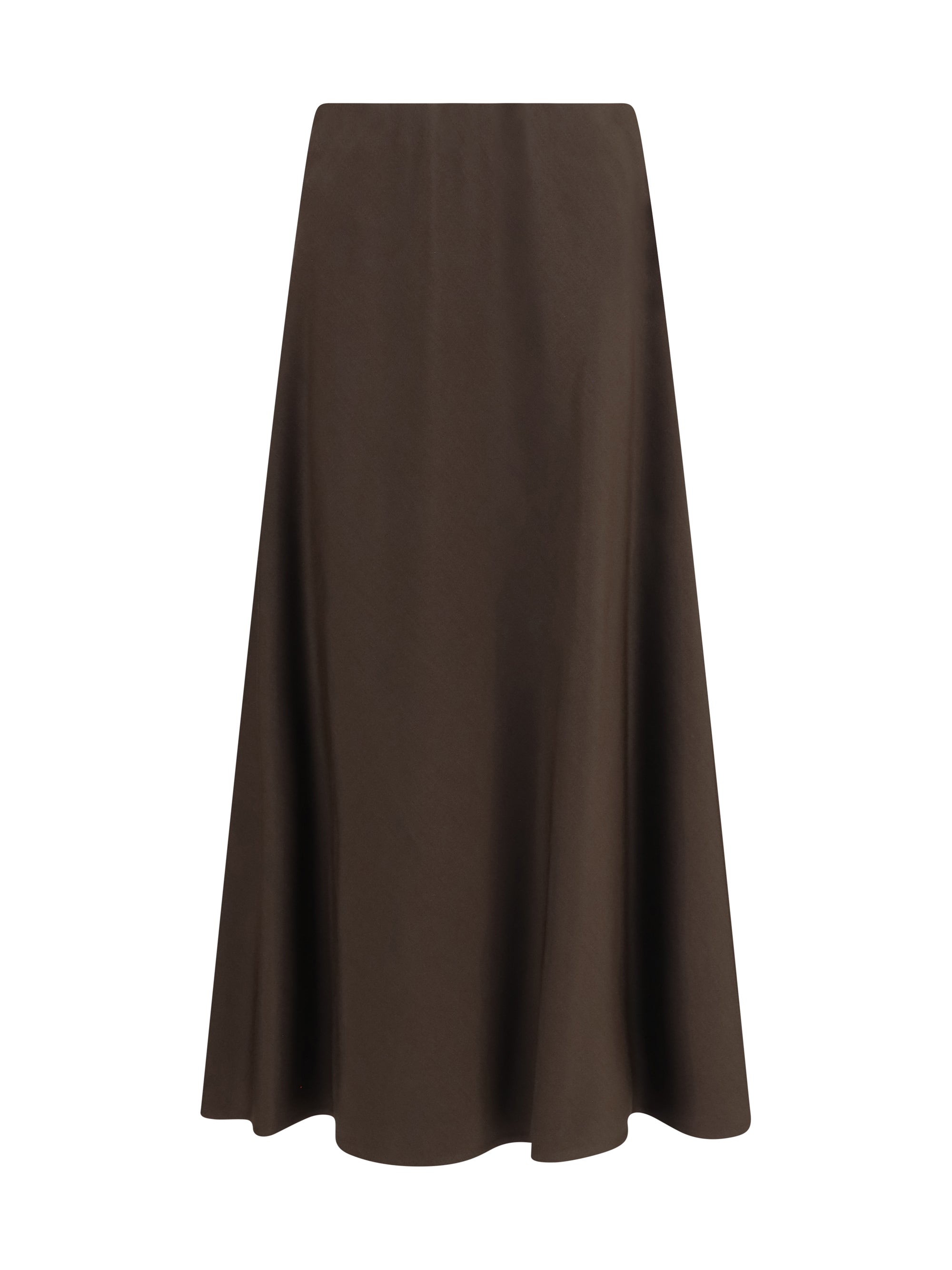 flute virgin wool and viscose twill skirt