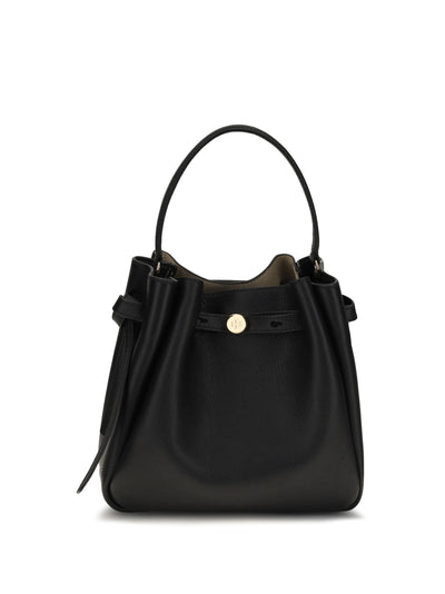 romy hammered leather bucket bag