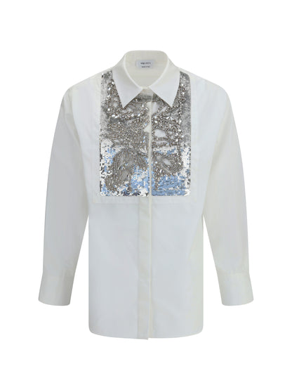 ALEXANDER MCQUEEN 44 crystal embroidered shirt