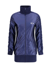 BALENCIAGA 36 shiny jersey fitted tracksuit dress