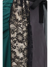 patchwork midi skirt with panel construction