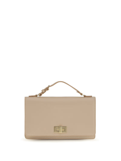 peekaboo leather chain wallet