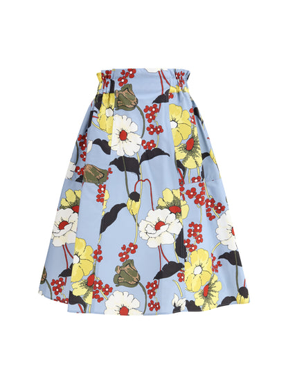 MARNI 42 flared floral midi skirt 