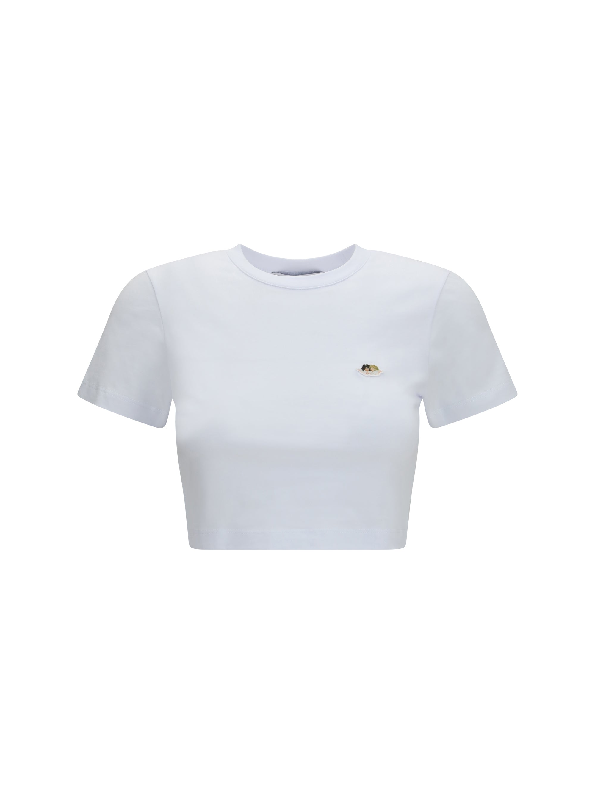angels patch cropped t-shirt