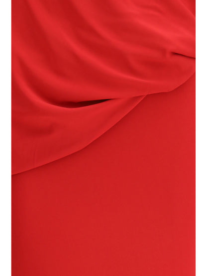 MAGDA BUTRYM 36 long open-back dress with high neck