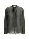 lavallière neckline blouse
