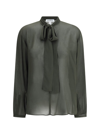 lavallière neckline blouse