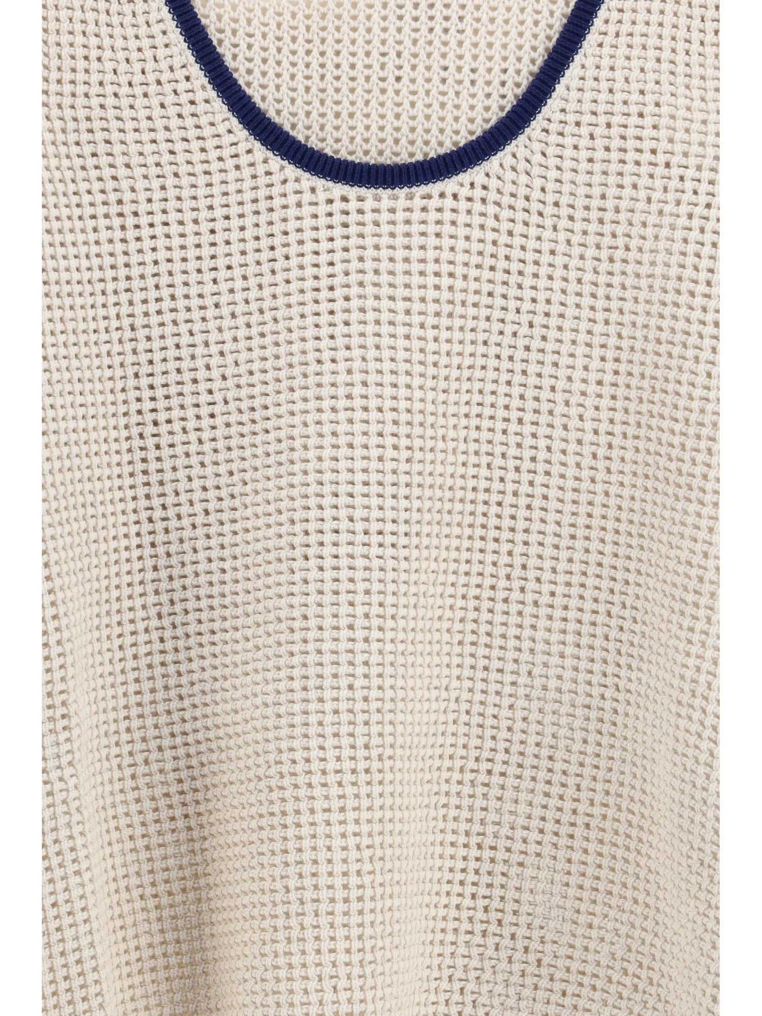 BRUNELLO CUCINELLI S cotton mesh knit top