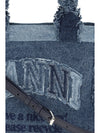 small trapeze denim shopper
