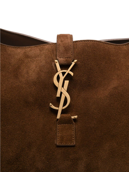 Le 5 a 7 Tote Suede Leather Tote Bag