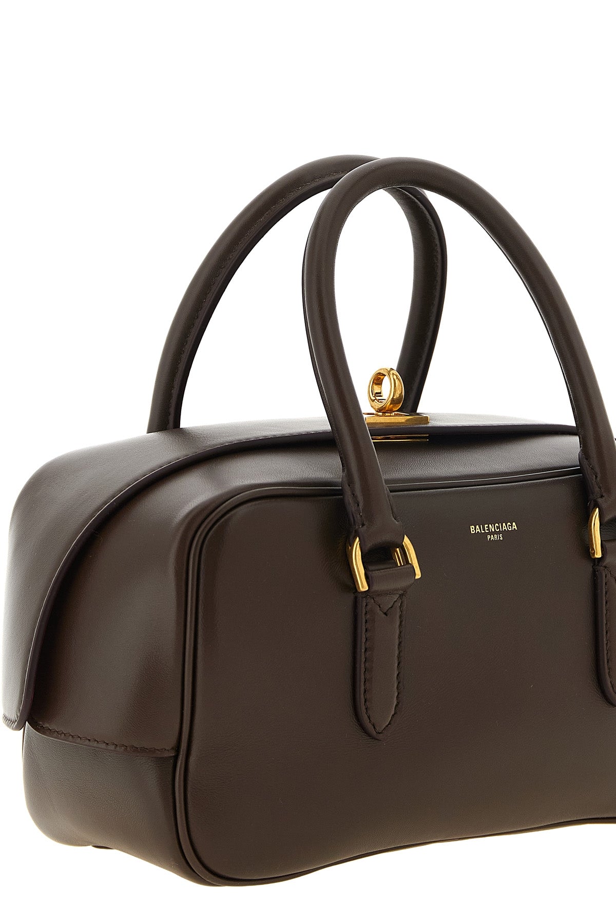 the balenciaga bowling le 7 small handbag defines a rigorous geometry of luxur
