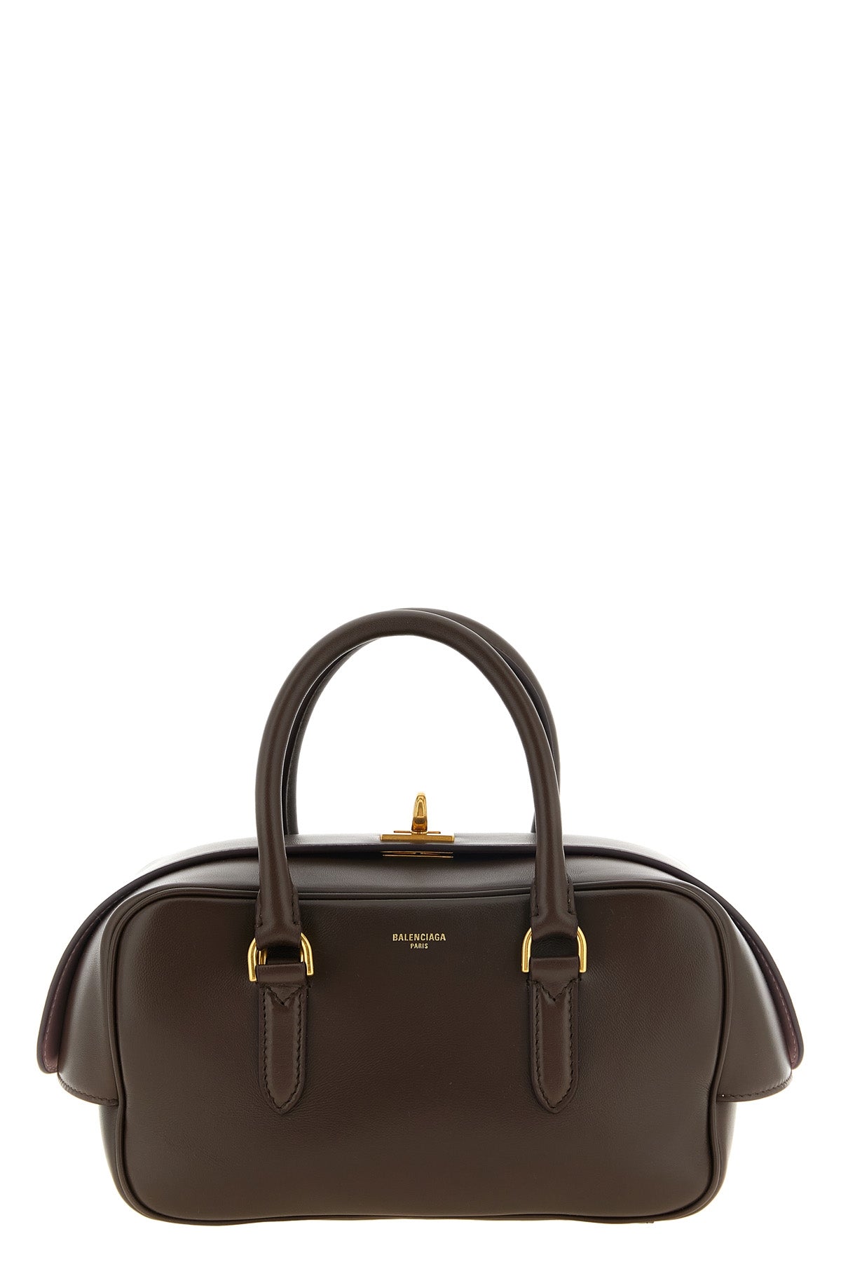 the balenciaga bowling le 7 small handbag defines a rigorous geometry of luxur