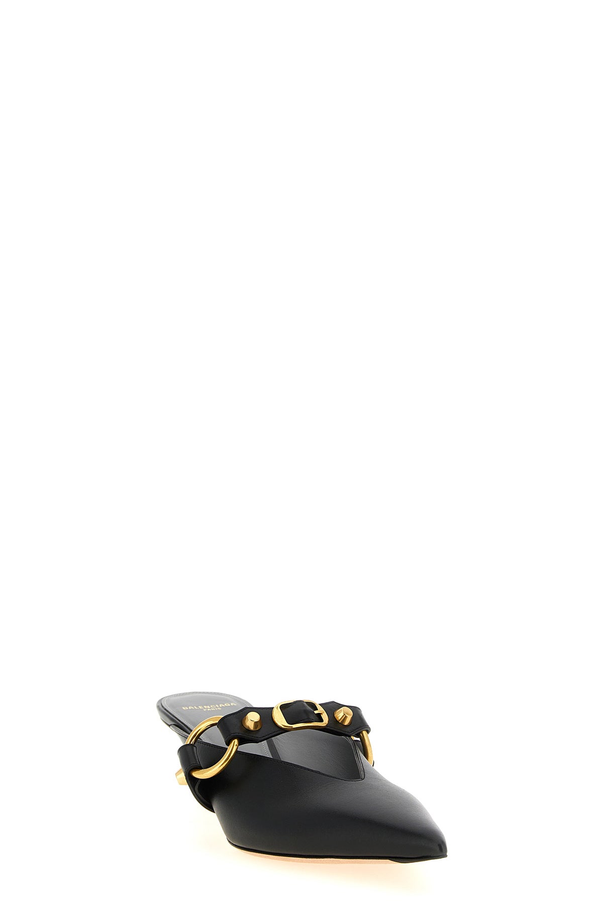 balenciaga city mule sabots redefine the classic model through sharp lines and s