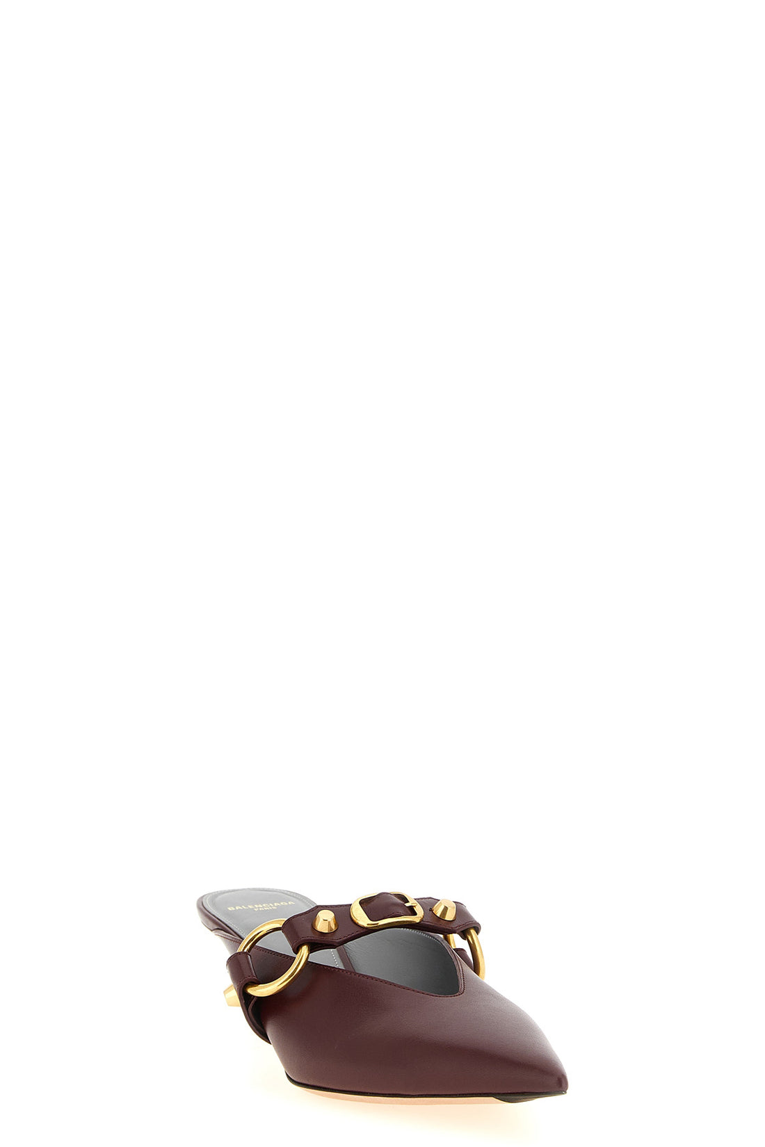 BALENCIAGA 37 the balenciaga city mule defines a rigorous aesthetic through its sharp pointed