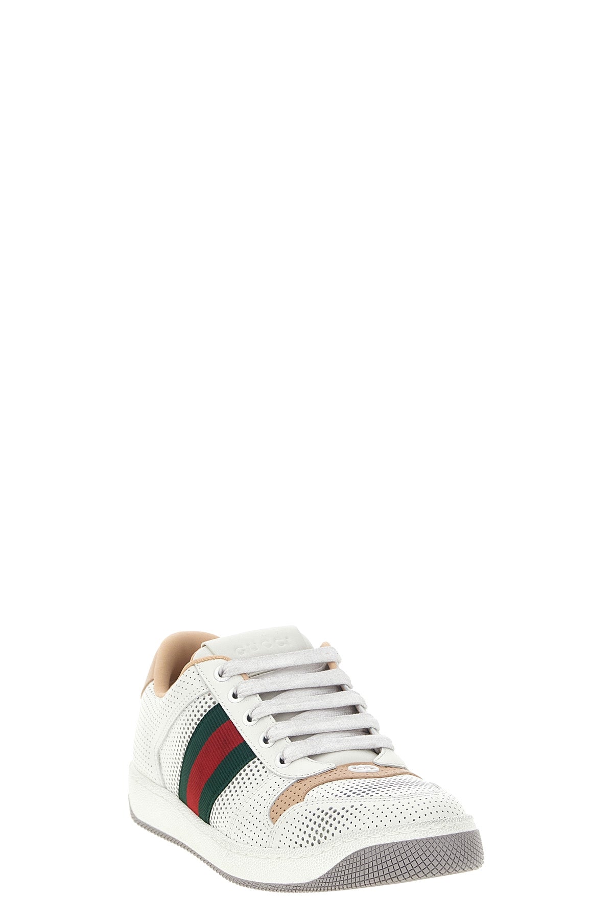 gucci screener sneakers reinterpret the classic sporty silhouettes of the seve