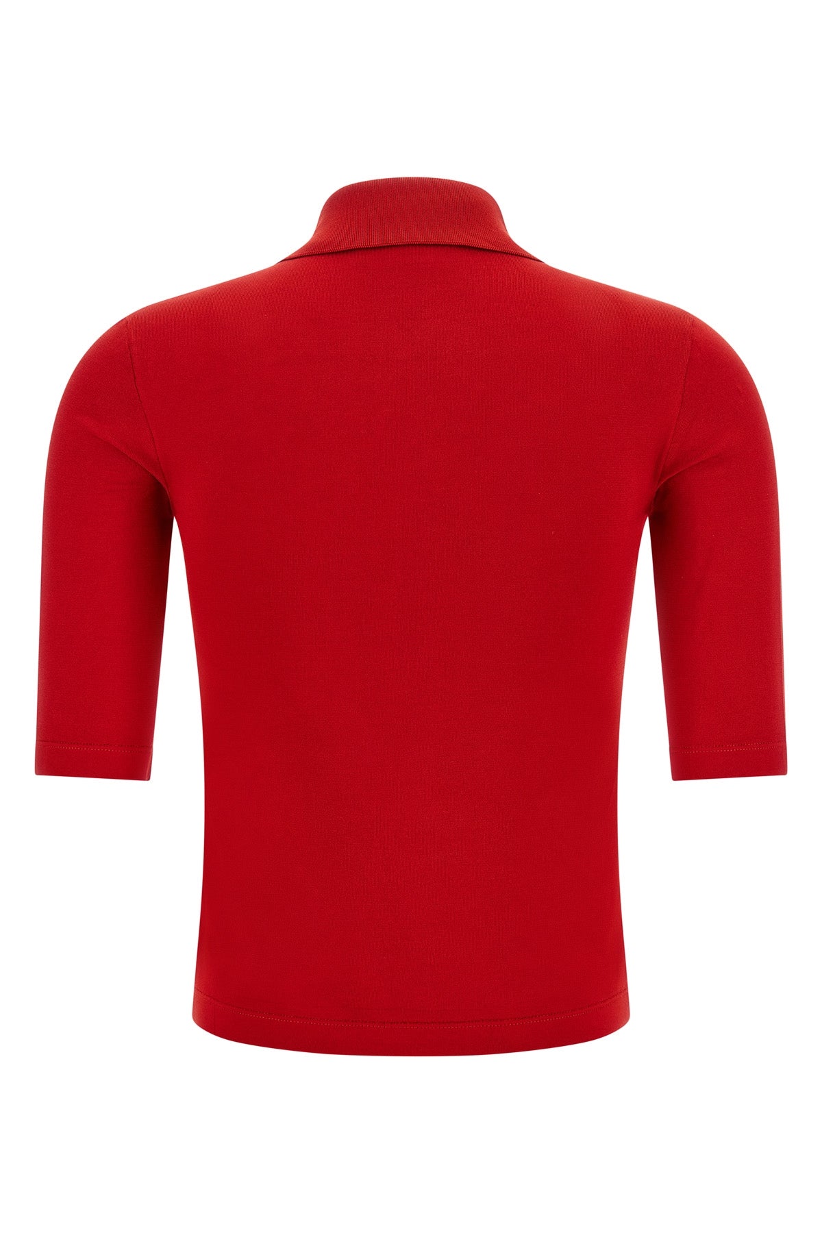 the gucci crop polo shirt is made of fine silk enriched