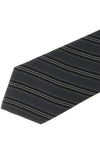 the saint laurent striped tie in silk jacquard