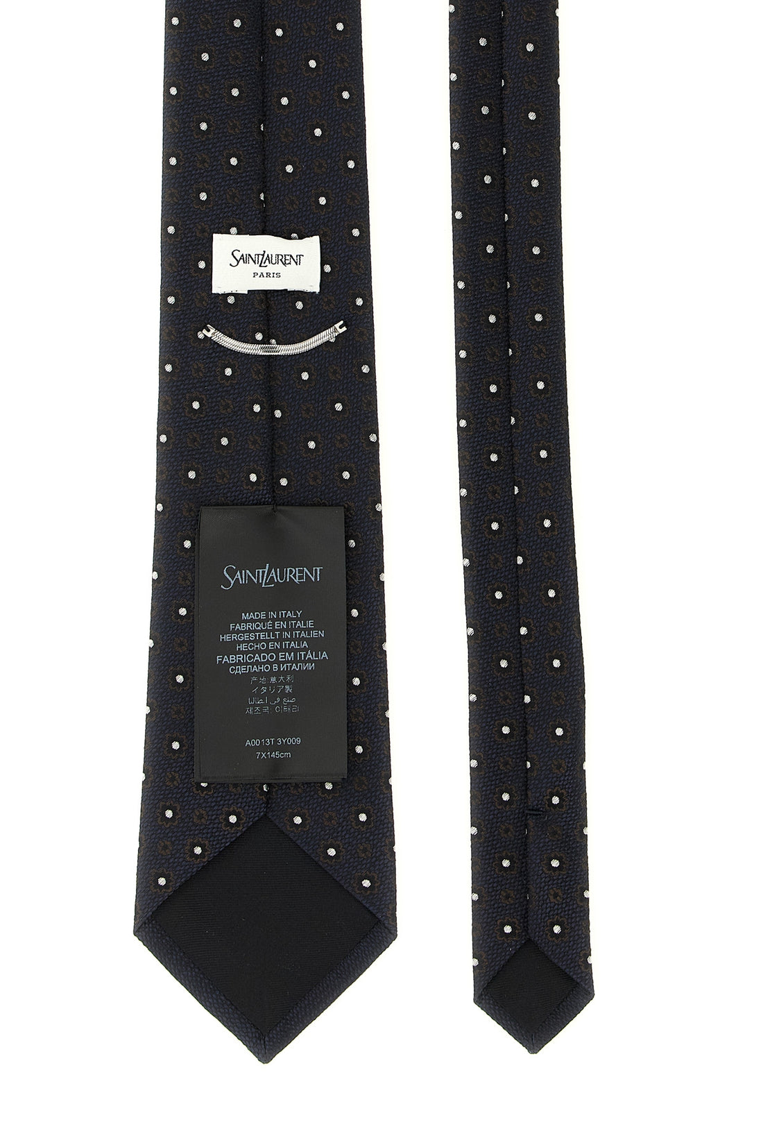 SAINT LAURENT L the saint laurent tie in fine silk jacquard