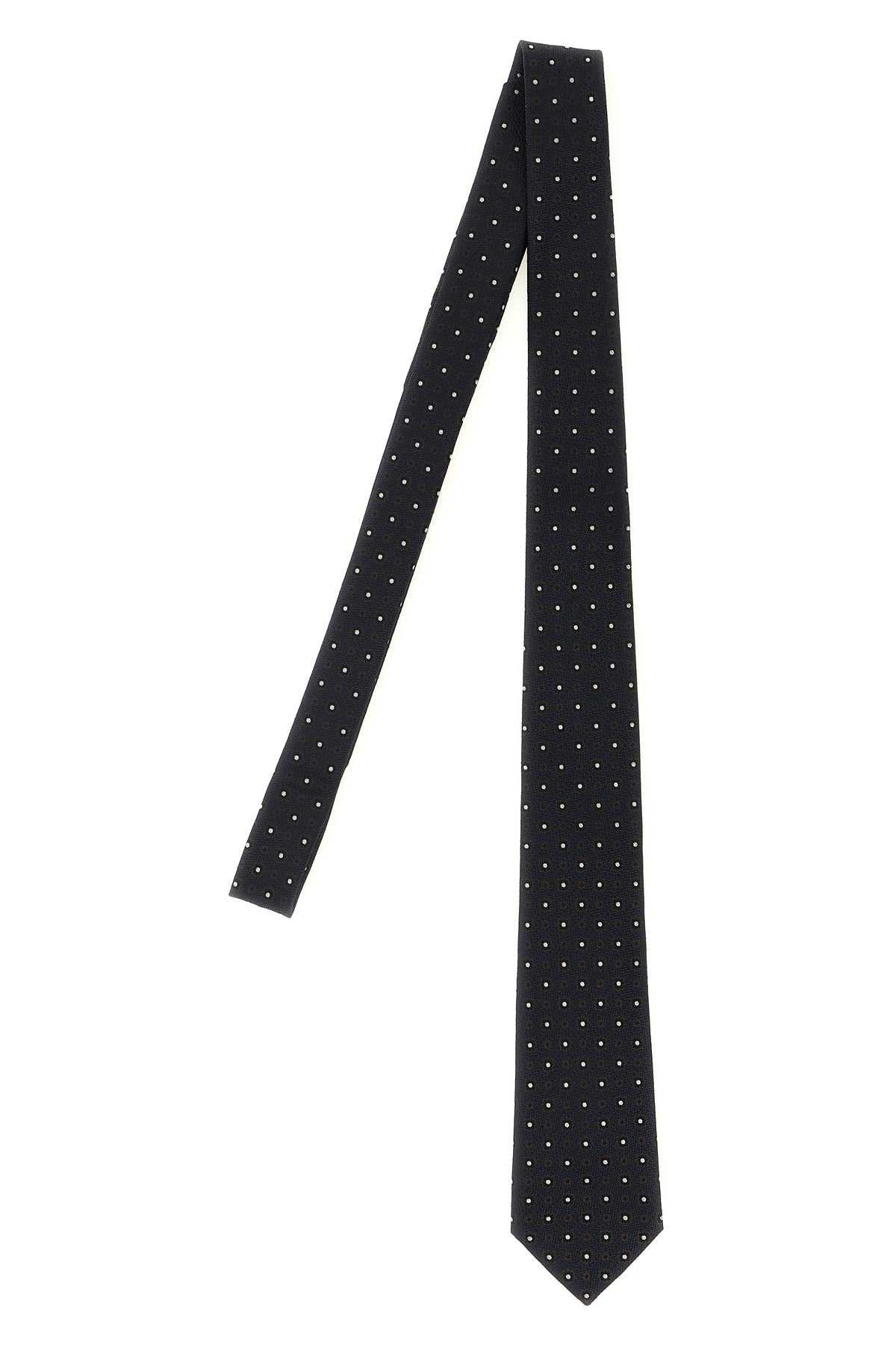 the saint laurent tie in fine silk jacquard