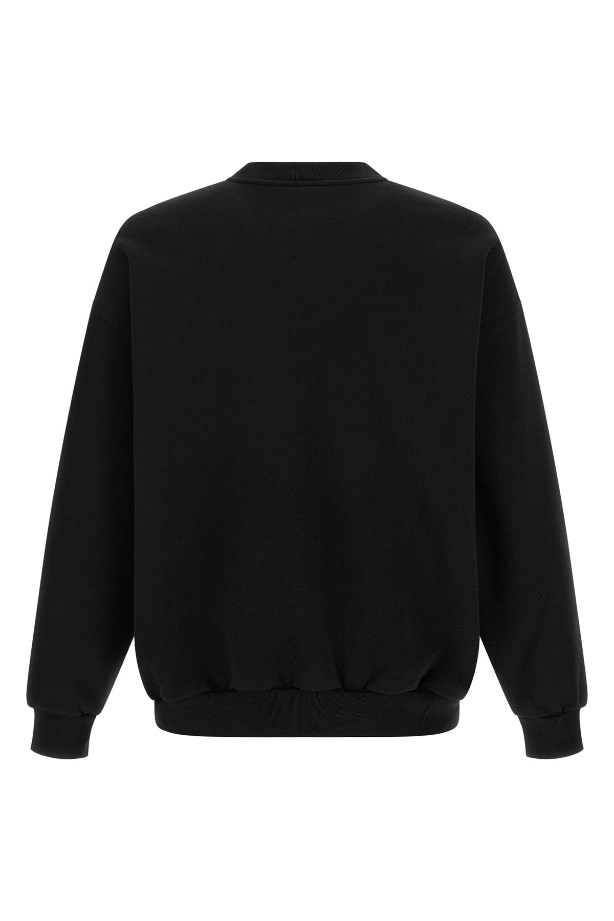 the balenciaga pure black cotton crew neck sweatshirt