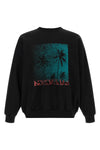 the balenciaga pure black cotton crew neck sweatshirt