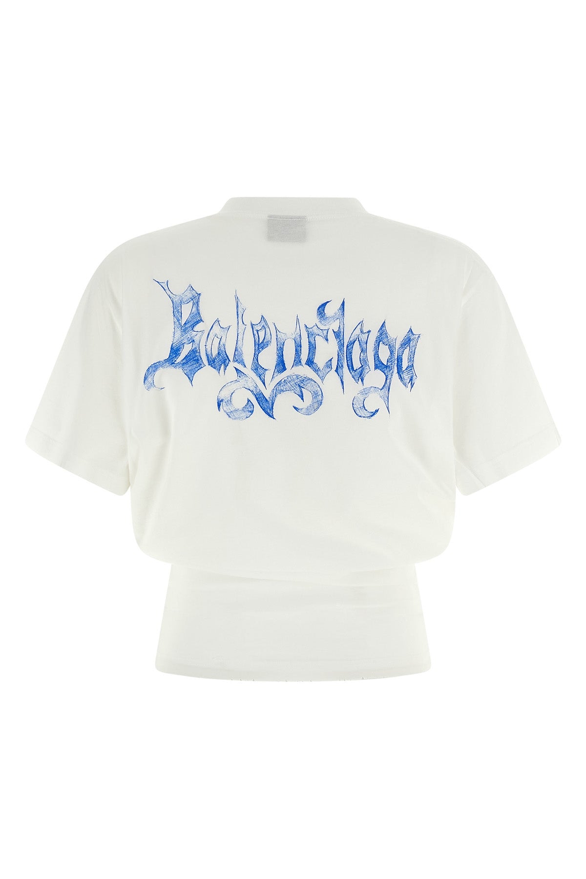 the balenciaga top redefines the proportions of everyday wardrobe through a bold
