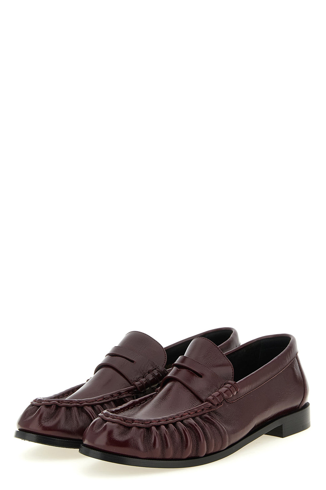 SAINT LAURENT 37 saint laurent le loafer loafers in fine burgundy calf leather redefine everyda