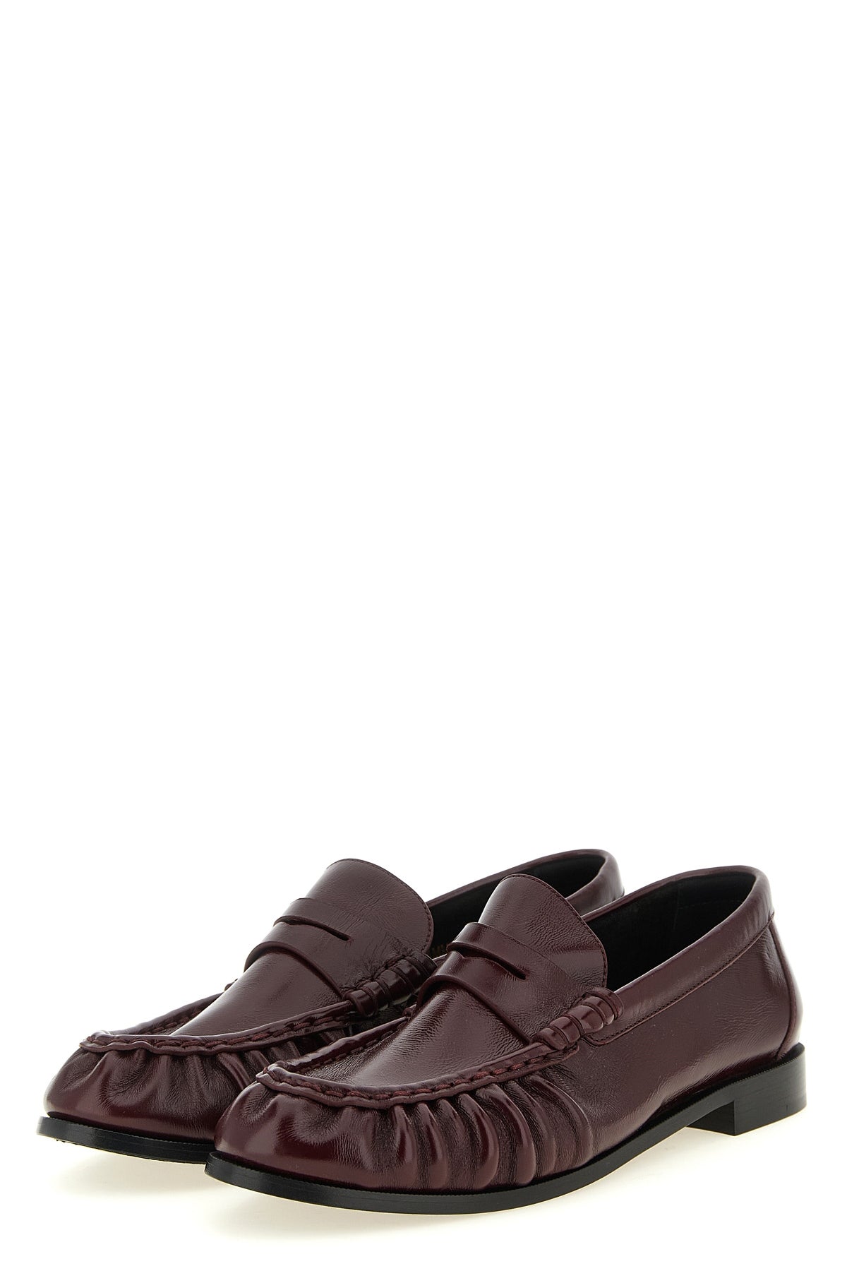 saint laurent le loafer loafers in fine burgundy calf leather redefine everyda