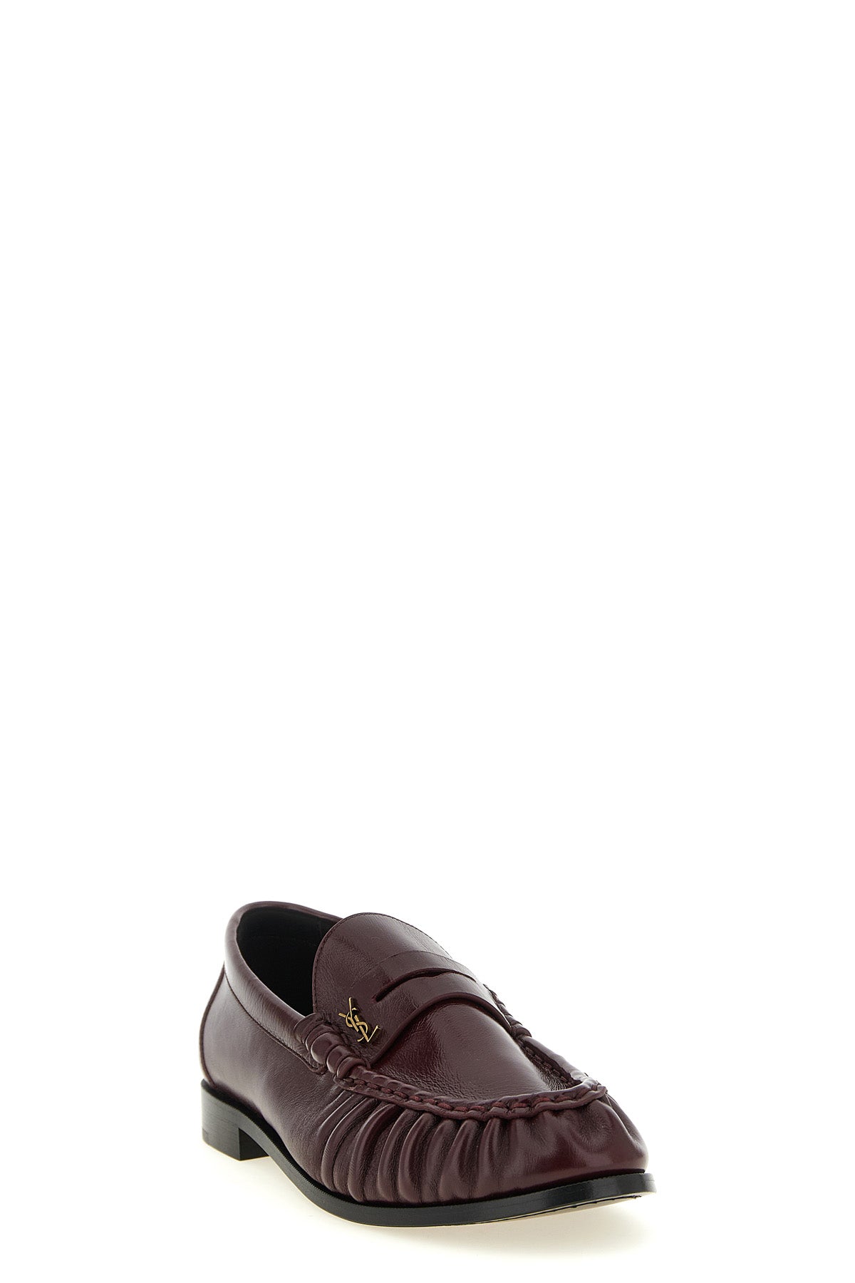 saint laurent le loafer loafers in fine burgundy calf leather redefine everyda
