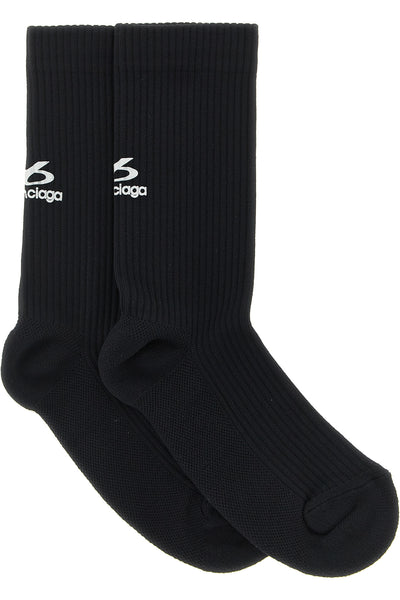 balenciaga techwear high socks in black technical knit define a new standard for