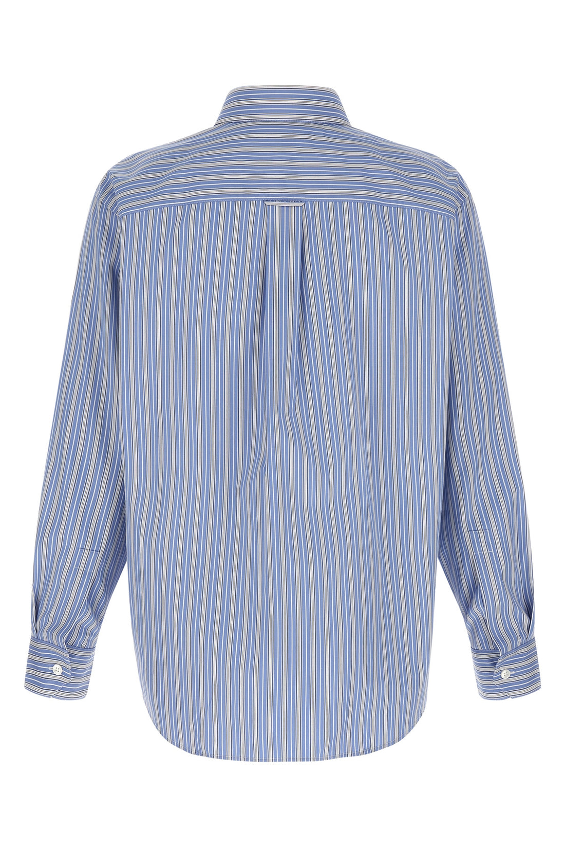 SAINT LAURENT 39 cm the saint laurent striped cotton poplin shirt