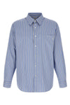 the saint laurent striped cotton poplin shirt