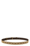 the gucci reversible belt defines the silhouette through a dual construction of