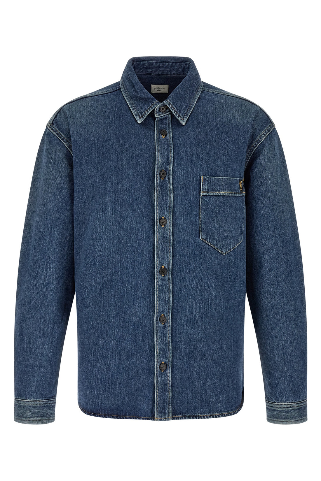 SAINT LAURENT XXL the saint laurent pure cotton denim shirt