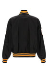 the varsity balenciaga jacket in black technical twill