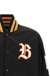 the varsity balenciaga jacket in black technical twill