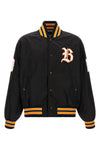 the varsity balenciaga jacket in black technical twill