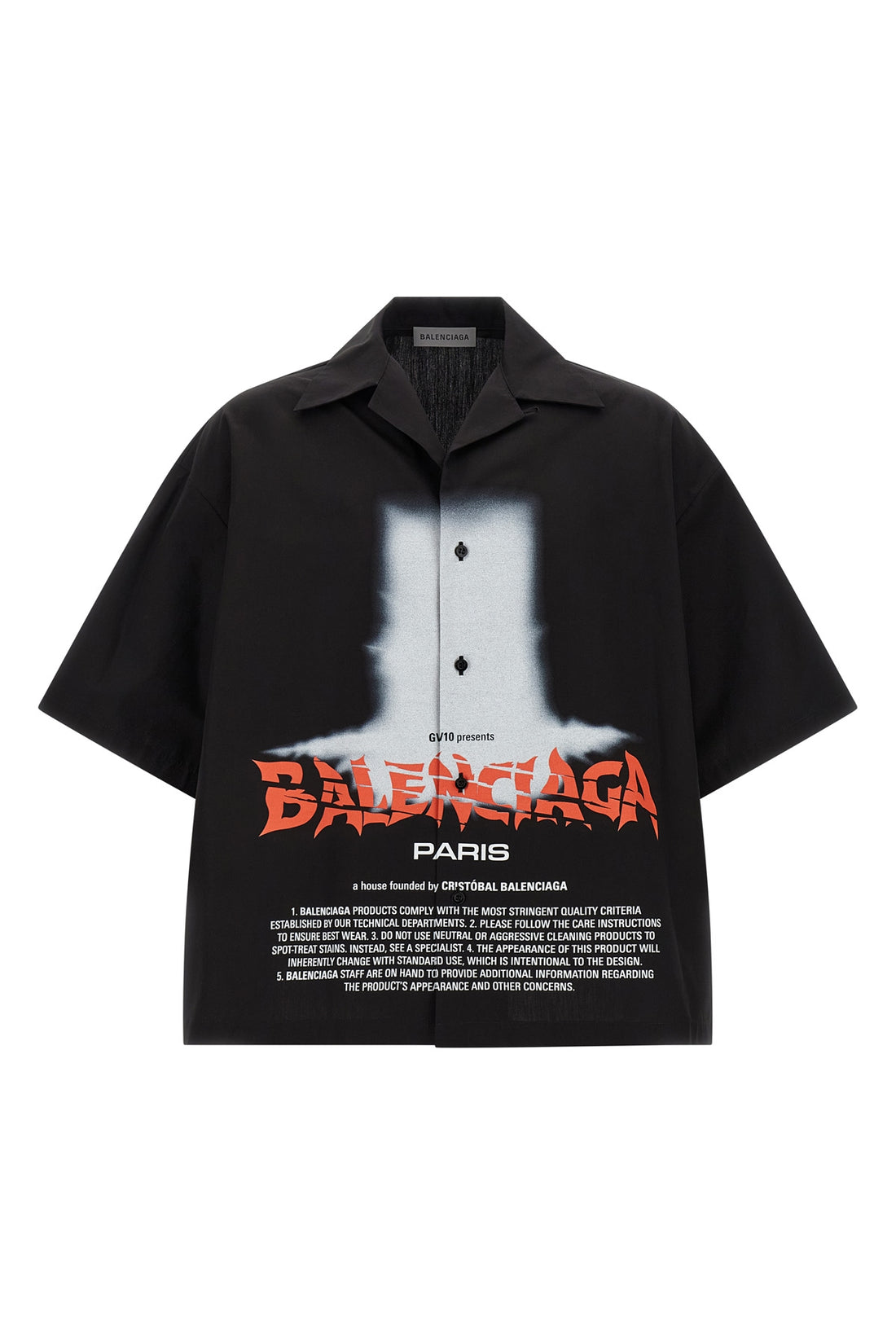 BALENCIAGA 46 the balenciaga the door short-sleeved shirt