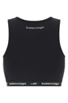 the balenciaga techwear bra top redefines activewear through a rigorous tailor