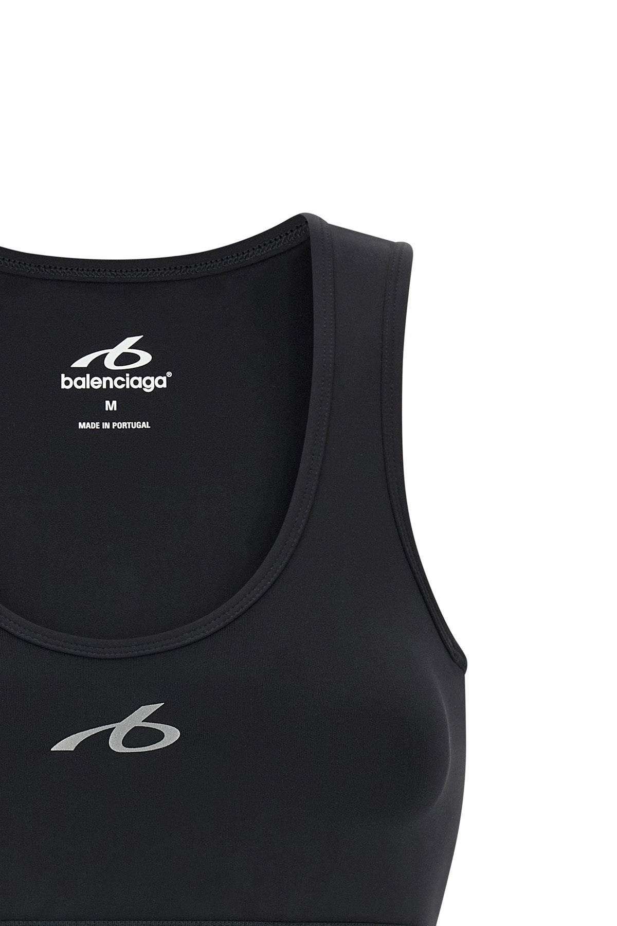 the balenciaga techwear bra top redefines activewear through a rigorous tailor