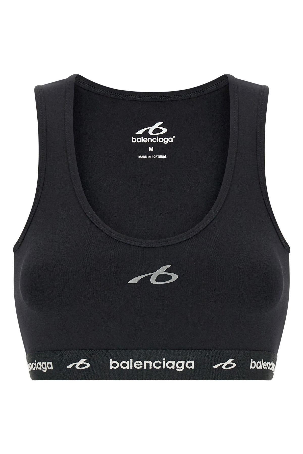 the balenciaga techwear bra top redefines activewear through a rigorous tailor