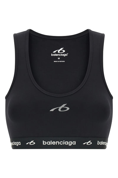 the balenciaga techwear bra top redefines activewear through a rigorous tailor